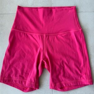 lululemon athletica Women's Vibrant Pink Bike Shorts